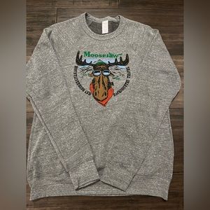 Moosejaw Crew Neck Moose Sweatshirt Medium
